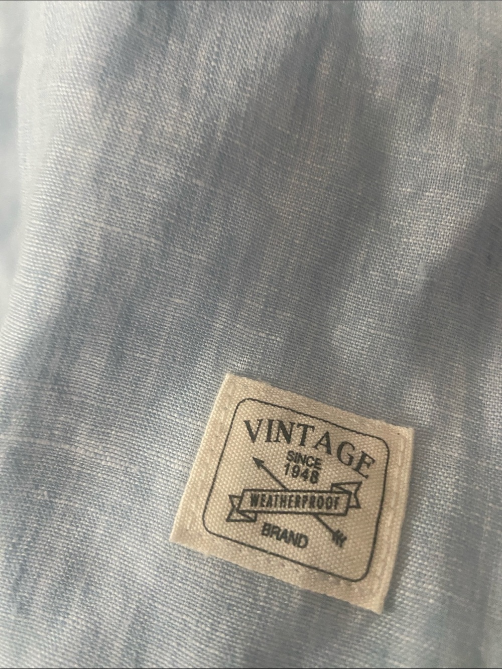 Weatherproof Light Blue Short-Sleeve Button-Down Linen Shirt - Picture 5 of 5